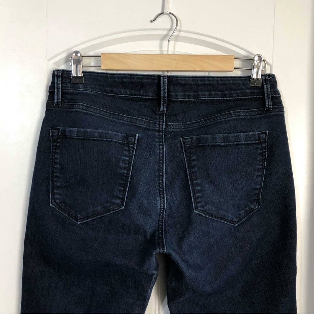 Ann Taylor Loft Curvy Crop Low Rise Dark Wash Jeans 28/6 - Picture 5 of 13
